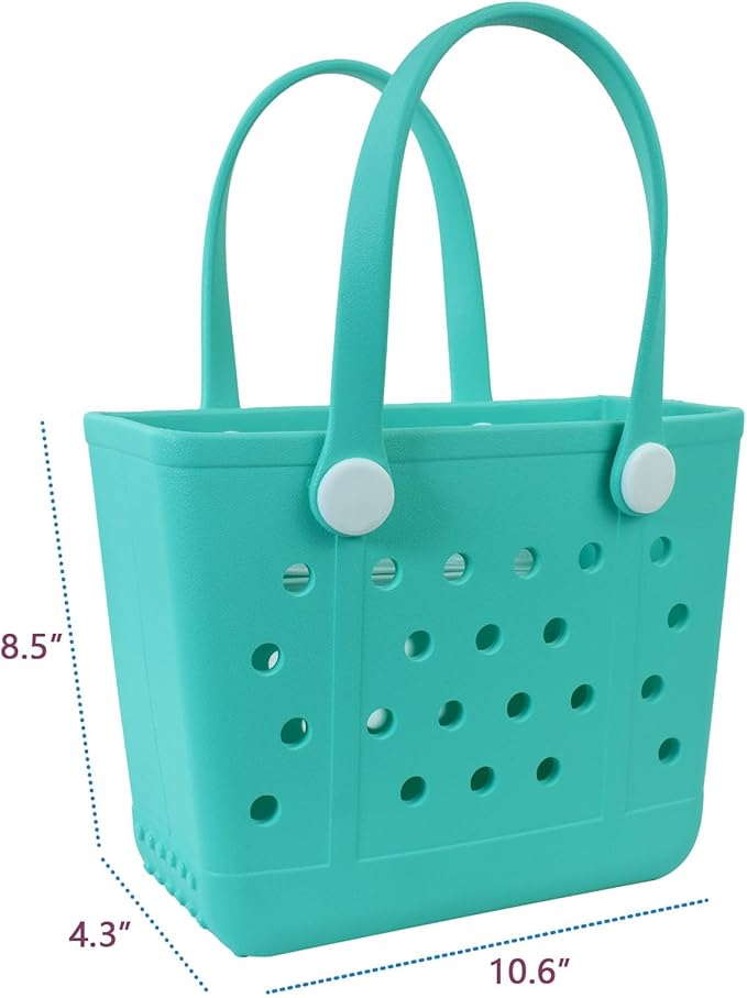 Lightweight Extra large Rubber Beach Bag Small mini Tote Bag for Gym Waterproof medium Open Handbag for Pool Sports