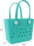 Lightweight Extra large Rubber Beach Bag Small mini Tote Bag for Gym Waterproof medium Open Handbag for Pool Sports