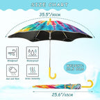 ALAZA Kids Umbrella Stick Umbrellas Cute Umbrella for Boys Girls Toddler UV/Sun Rain Windproof