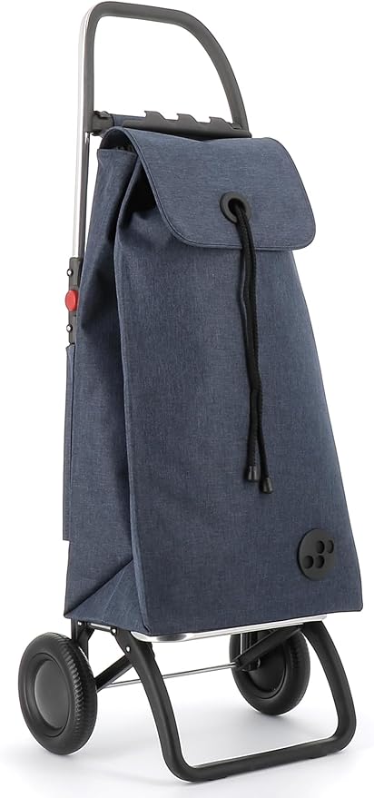ROLSER I-Max Tweed 2 Wheel Foldable Shopping Trolley - Marine