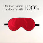 ZIMASILK 100% Natural Silk Sleep Mask Blindfold,Adjustable Super-Smooth Soft Eye Mask for Sleep with Bag (Burgundy)