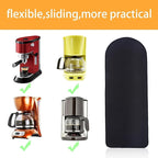 Coffee Maker Mat For Countertops,Appliance Sliders for Kitchen Appliances,Small Appliance Coffee Maker Slider,Coffee Machine Mat Sliding Tray.Coffee Accessories.Black Appliance Slider mat. (Medium)