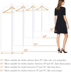 Garment Bags for Hanging Clothes (Set of 12) Suit Bags for Closet Storage Clothes Storage Bag Plastic Bag with Zipper for Suit, Sweaters Travel Laundry Wardrobe Closet Garment Dust Cover Bags