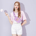 Gitus Initial Belt Bag Fanny Pack Crossbody Bag for Girls Birthday Gifts Age 8-10 Teen Girl Gifts Trend Stuff Personalized Letter Gifts for Daughter Sister (Lavender-C)