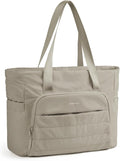 BAGSMART Tote Bag for Women, Tote Bag with Zipper Work Tote with Compartments Nurse Shoulder Hanbag for Travel, Gym