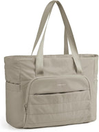 BAGSMART Tote Bag for Women, Tote Bag with Zipper Work Tote with Compartments Nurse Shoulder Hanbag for Travel, Gym