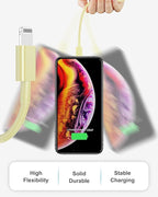 4 Pack [Apple MFi Certified] Apple Charging Cables 1ft, iPhone Chargers Lightning Cable 1 Foot, Fast iPhone Charging Cord for iPhone 14/14Pro/13/13Pro/12/11/11Pro/11Max/ X/XS/XR/XS Max/8, ipad(Yellow)