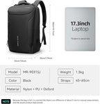 MARK RYDEN Business Backpack for Men, 17.3 Inch Tech Waterproof Laptop Backpack with USB Charging Port, Professional Work Backpack for Travel, Office, College, Commuting, Hiking
