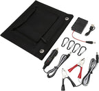 Portable Solar Charger, 25W 18V Waterproof Folding Solar Panel, Electric Vehicle Mobile Phone USB Solar Charger for Outdoor Activities
