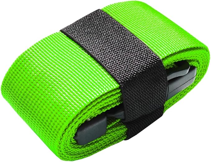 Luggage Straps for Suitcases TSA Approved-2 Pack Bright Personalized Luggage Belt Strap for Suitcase/Carry On Bag Luggage Accessories for Travel (Limegreen)