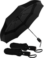 Repel Windproof Travel Umbrella - Compact & Withstands Winds up to 100MPH , Strongest Premium Auto Folding Umbrella for Rain and Sun - Durable, Light & Portable for Women & Men , Fits Backpack & Cars