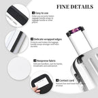 Abstract Love Music Note 2 Pack Luggage Handle Wrap Set of Neoprene Luggage Tags for Suitcases Bag Strap Wrap Cover Travel Airplane Accessories Covers Markers Sleeve Grips Identifiers Cruise