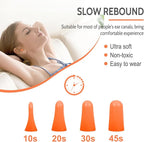 LYSIAN Soft Foam Ear Plugs for Work and Shooting, 38dB SNR Noise Reduction Earplugs, 60 Pairs Disposable Earplugs for Industrial Noise, Travel, Sleep and Snoring, Orange
