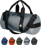 25L Field Duffel Bag, Heavy-Duty Gear Bag, 1050D Tuff Cloth, Diamond Ripstop, Reinforced Stitching - Grey (10" x 20")