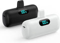 [2 Pack]Small Portable Charger for iPhone,Upgraded 5000mAh PD Fast Charging Power Bank,Cute Mini Portable Phone Charger Battery Pack Compatible with iPhone 14/14 Pro Max/13/13 Pro/12 Pro/11/XR/X/8 etc