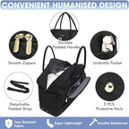 Large Women's Travel Duffel, Weekender with Shoe Compartment, Carry On Overnight Bag, Gym Duffel with Wet Pocket, Hospital Bags Set