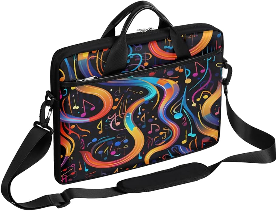 Laptop Shoulder Bag for Women Men, Waterproof Computer Case Messenger Bag Briefcase for Business Office Travel