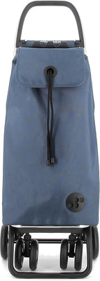 Rolser I-Max MF 4 Wheel 2 Swivelling Foldable Shopping Trolley - Denim
