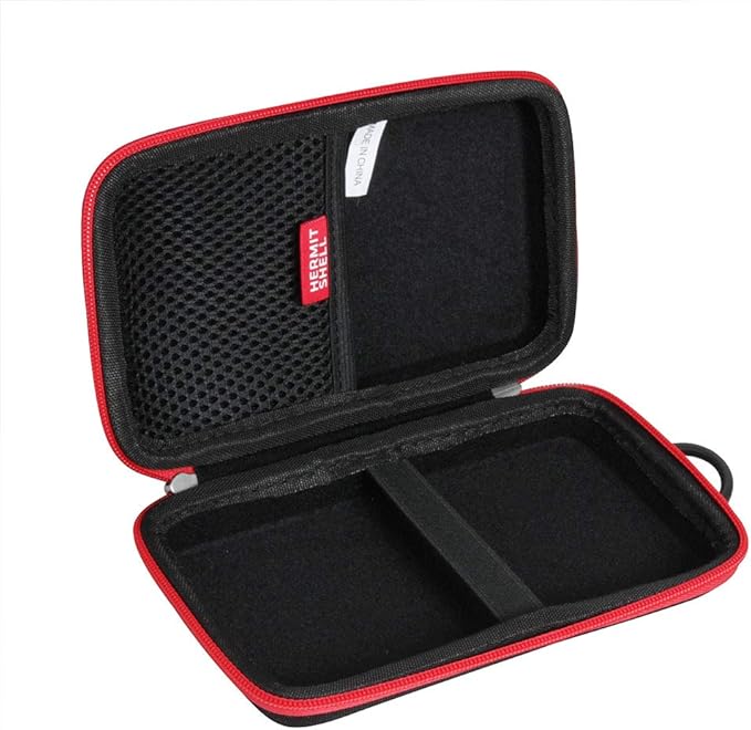 Hermitshell Hard Travel Case for Ekrist/LanLuk Portable Charger Power Bank 25800mAh (Black + Red Zipper)