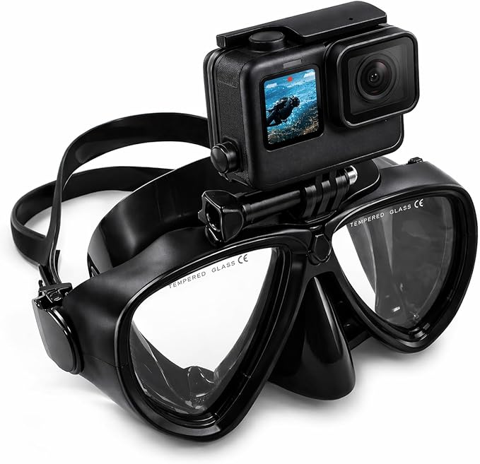 TELESIN Swimming Goggles Diving Scuba Snorkeling Dive Glasses for GoPro Max 13 12 11 10 9 8 Insta360 X5 X4 X3 Ace Pro 2 DJI Action 6 5 Pro Action 4 Action 3 Underwater Waterproof Accessories