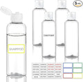 5 Pack 3.4 oz Travel Bottles for Toiletries, TSA Approved Leak Proof Refillable Travel Size Containers, Clear Plastic Shampoo Bottles for Lotion Conditioner