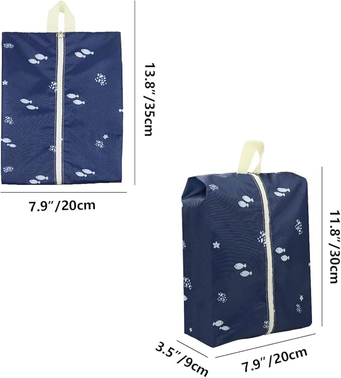Travel Shoe Bags Waterproof Portable Shoe Storage Pouch with Handle for Men & Women