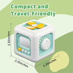 SOCBTNSO Busy Cube Toy, Sensory Toys for Toddlers 1-3, Baby Car Seat Toys 12-18 Months, Toddler Airplane Travel Toys Age 1-2, Learning Fine Motor Skills, 1st Birthday Gifts