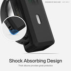 Silicone Case for Anker 737 Power Bank (24,000mAh 3-Port) 1/4-inch nut Hole, SD/SIM Card Storage Reserved Compatible with Anker 737 Power Bank Travel Protective Cover Dustproof with Handle (Black)
