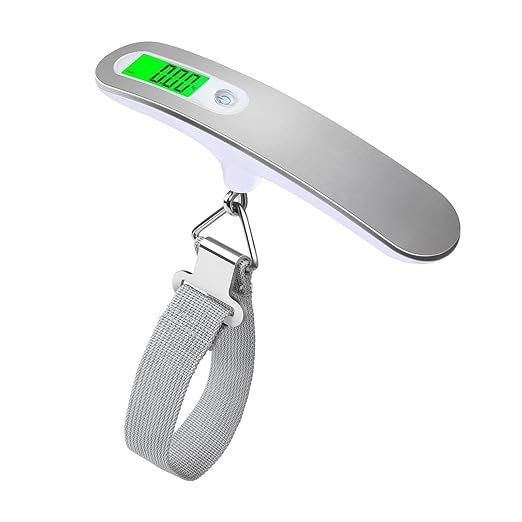 Luggage Weight Scale, 4PC Portable Scales Electronic Scales 50KG Luggage Scales Handheld Weighing Scales mini,for Travel(Belt)