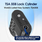 SURE LOCK TSA Approved Luggage Lock – 3-Digit Resettable Combination Padlock with Open Alert Red Dot, Large Easy-Read Dials for Suitcases, Backpacks, Gym & School Lockers(Black 6 pk)