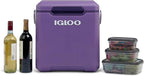 Igloo Tag Along Too Coolers | Insulated Hard Shell Picnic Style Cooler | Rolling Ice Chest