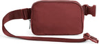 ODODOS Unisex Mini Belt Bag with Adjustable Strap Small Fanny Pack for Workout Running Traveling Hiking, Wine