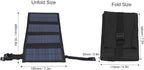 20W USB Solar Panel, Portable Foldable Oxford Cloth Solar Cells Charger for Mobile Phones, Tablets, Computers