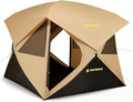 Camping Tent, 4 Person Tent for Camping, Setup in 60 Seconds, 4 Person Pop up Tents, Hub Tents, Water-Resistant, Windproof, Instant Cabin Tents with Rainfly & Carry Bag for Outdoor Camping
