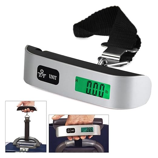 Luggage Weight Scale, 50kgx10g Digital Scale Portable LCD Display Mini Hanging Electronic Luggage Suitcase Travel Bag Weight Balance,for Travel
