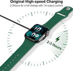 𝟐𝟎𝟐𝟔 𝐔𝐩𝐠𝐫𝐚𝐝𝐞𝐝 for Apple Watch Charger Magnetic Fast Charging Cable [Portable] Magnetic Wireless Charging Compatible with iWatch Series Ultra/SE/11/10/9/8/7/6/5/4/-[3.3FT] Black