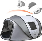 EchoSmile Pop Up Camping Tent, 2/4/6 Person Easy Setup Tent, Water Resistant Dome, Portable with Carry Bag