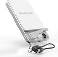 Qi2 Magnetic Portable Charger 10000mAh, 15W Wireless & 22.5W USB-C Fast Charger with Stand & LED Display, for iPhone 17/16/15/14,White