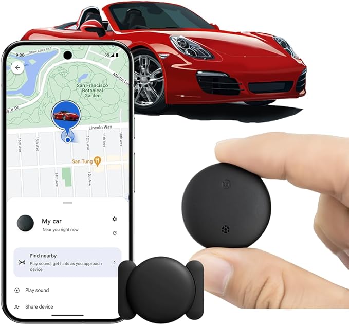 Android Find My Device Subscription-Free GPS Car Locator ，Super Magnetic! 365-Day Ultra-Long Battery Life! – Waterproof, Drop-Resistant, and Stealth Tracking.