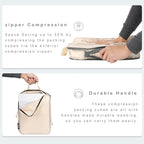 BAGAIL 6 Set Ultralight Compression Packing Cubes Packing Organizer for Travel Accessories Luggage Suitcase Backpack