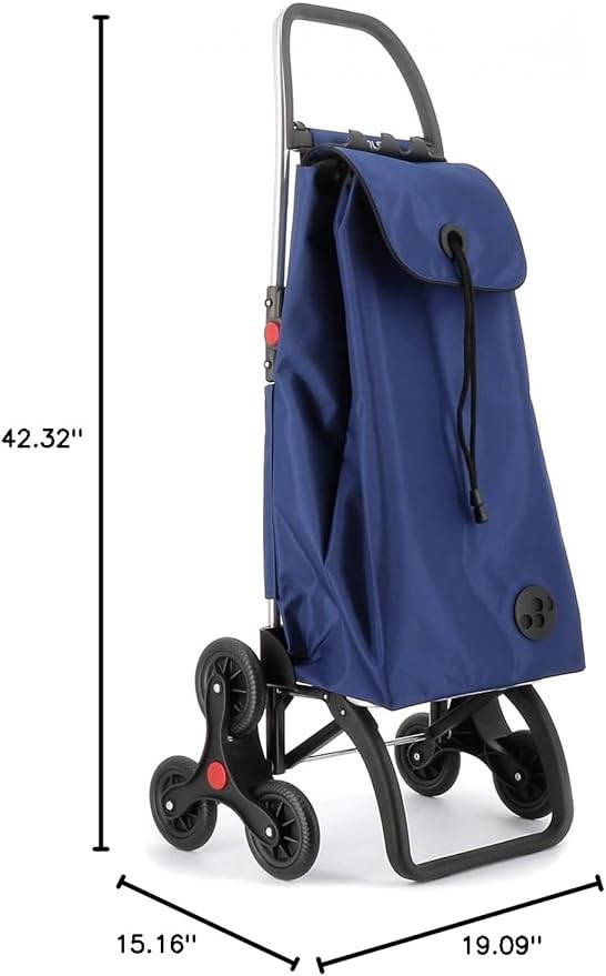 Rolser I-Max MF 6 Wheel Stair Climber Foldable Shopping Trolley - Klein
