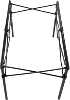 MOUNTAIN SUMMIT GEAR Heavy-Duty Roll-Top Table for Camping - Portable Aluminum-Top Folding Table with Steel Frame by Caddis Sports (Medium)