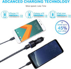 Car Charger Adapter for Samsung Galaxy A17 A16 A15 5G A14 A13 A36 A56 A55 A54 A53 A20 A21 A10E A01 A50 A11 A9 A51 A71 A32 S26 S25 S24 S23 S22 S21 S20 USB C Car Charger Plug Type C Fast Charging Cable