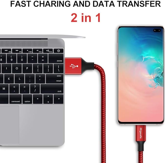 etguuds Long USB C Cable 10ft, 1-Pack, Braided USB A to USB C Charger Cable, Type C Charger Cord Fast Charging for iPhone 16 15 Series, Samsung Galaxy S25 S24 S23, Pixel, Switch and More