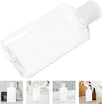 SAFIGLE 5pcs 100ml Travel Squeeze Bottles with Flip Cap, Refillable Empty Plastic Lotion and Shampoo Containers for Portable Toiletries
