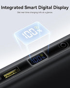 Baseus 100W Power Bank 20000mAh, Portable Laptop Charger with Built-in USB-C Dual Cables, Travel Essential PD QC Fast Charging for MacBook, iPad, iPhone 17/16, Samsung, Steam Deck, TSA-Approved