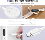 2 Pack Wall Fast Charger for Google Pixel Watch 3, Google Pixel 2 Smart Watch Charger Replacement Charging Cord Adapter Magnetic Google Pixel Smartwatch USB-C Fast Charging Cable Accessories White