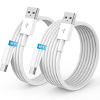 USB to USB C Cable, 2Pack [3FT+6FT] Car Carplay Charging for iPhone 17 Charger Cord, for Apple 17 Air/16/15/Pro/Pro Max/Plus USB A to Type C Cable, for iPad Pro 12.9/11, Air 5th/4th Gen
