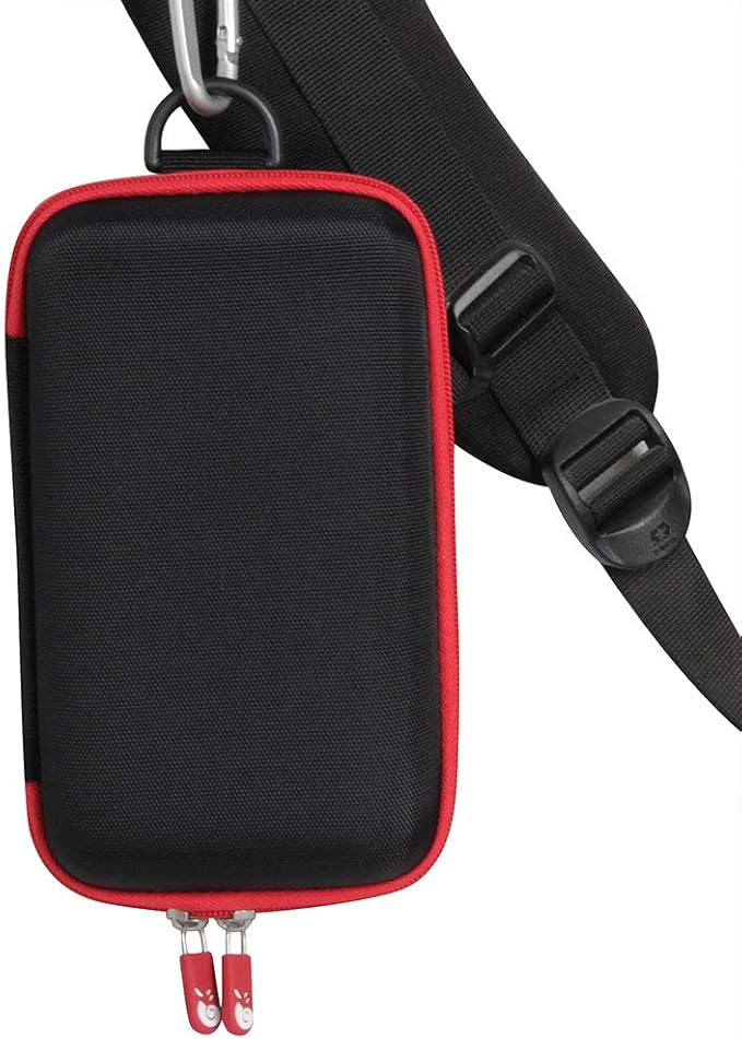 Hermitshell Hard Travel Case for Ekrist/LanLuk Portable Charger Power Bank 25800mAh (Black + Red Zipper)