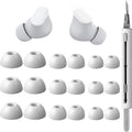 9 Pairs Replacement Ear Tips for Beats Studio Buds/Fit Pro/Studio Buds+, 3 Sizes (S/M/L), Soft Silicone Beats Earbud Accessories, Fit Charging Case (White)